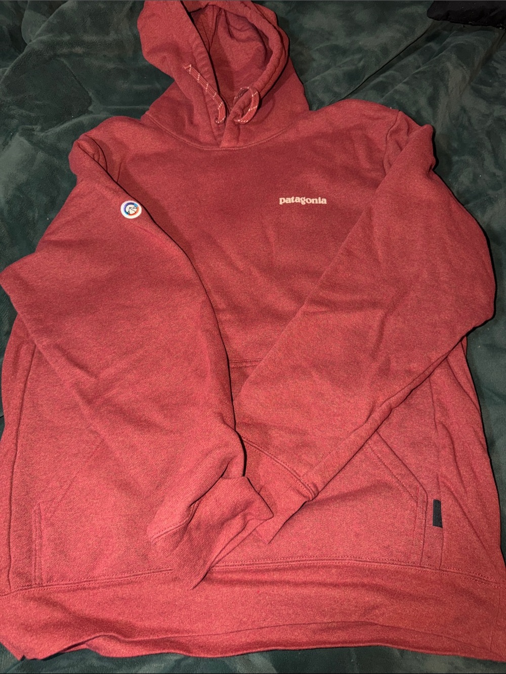 Patagonia Brick Red Pullover Hoodie